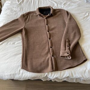 Kenneth Cole Tan Fleece Oversized Shirt